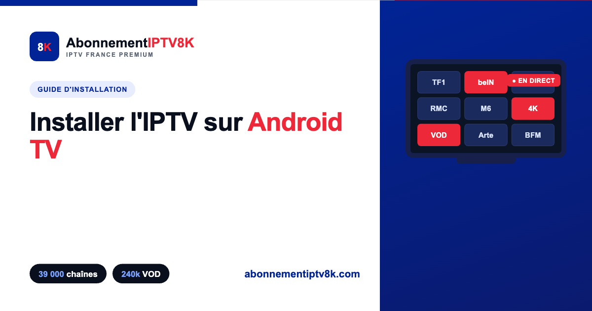 installer iptv android tv france
