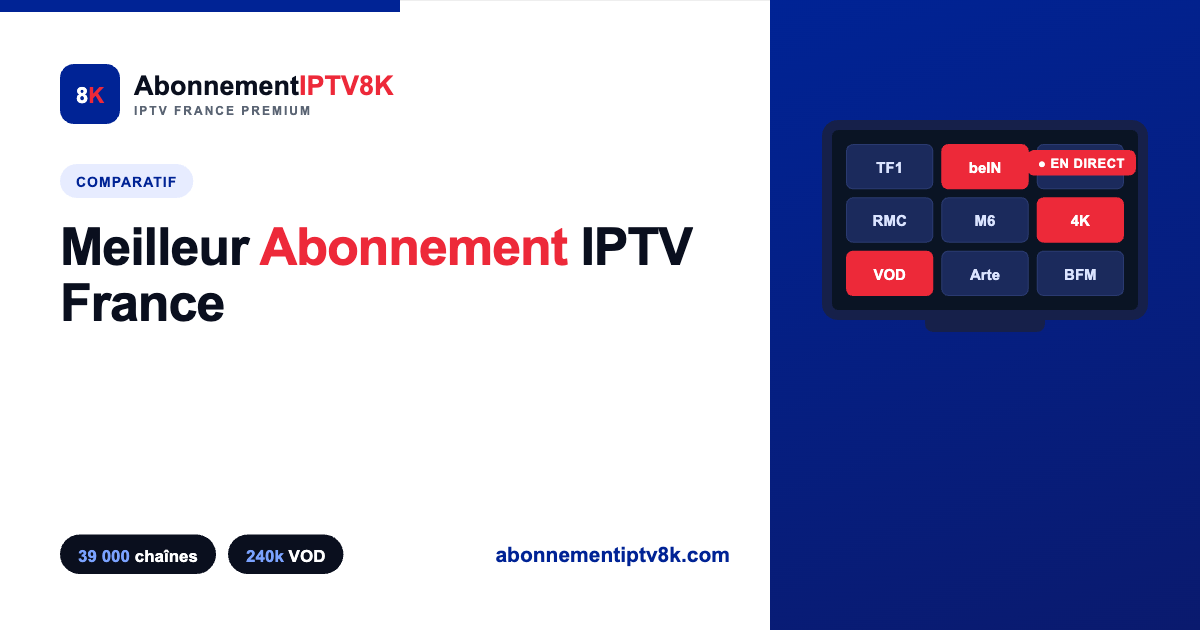 meilleur abonnement IPTV France