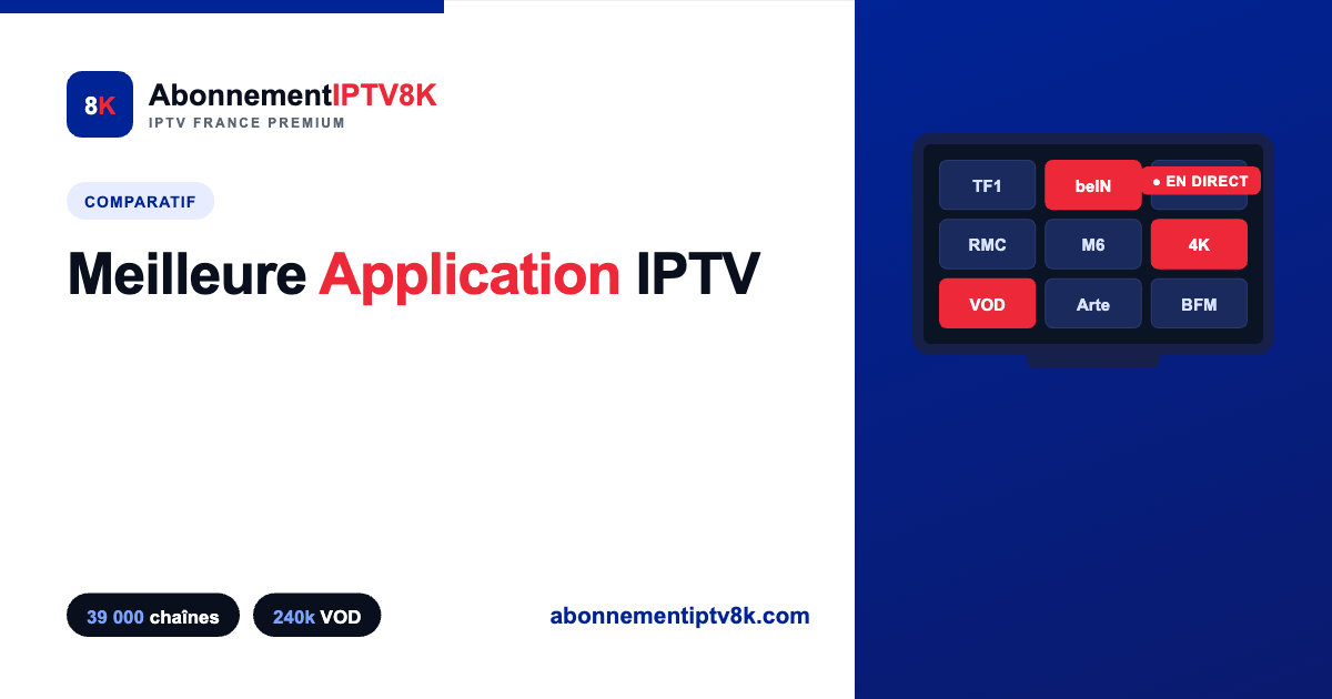 meilleure application iptv